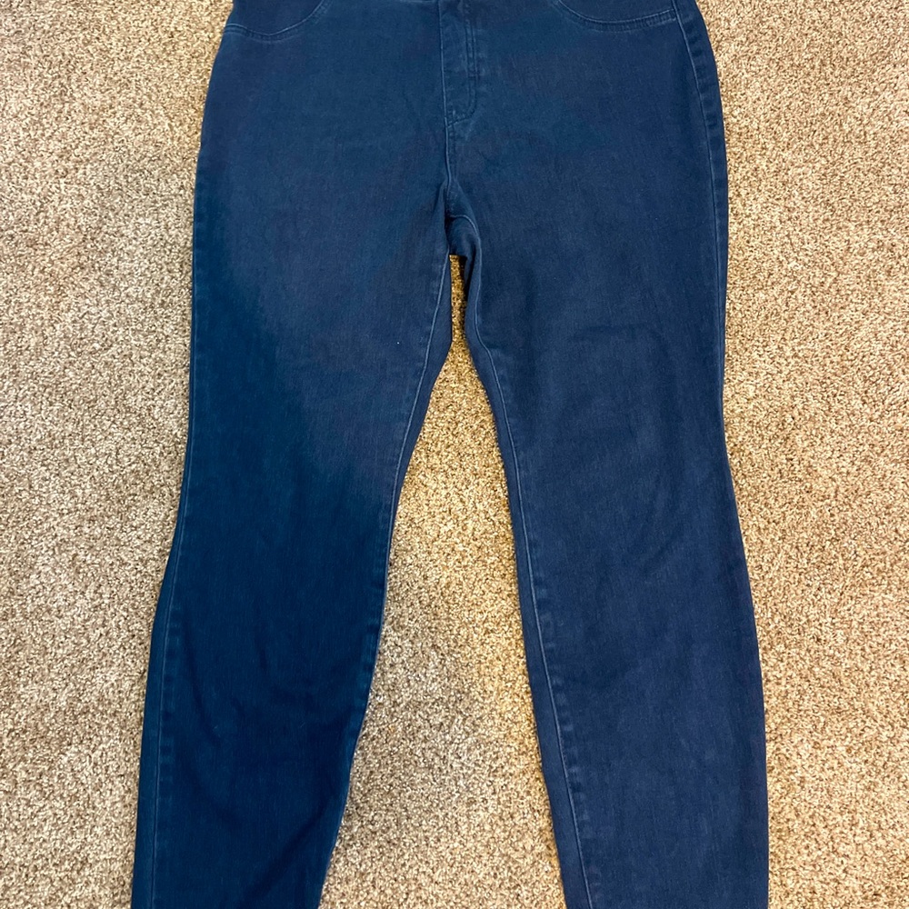 Womens pants. Size 16-18 denim blue. Stretchy.
